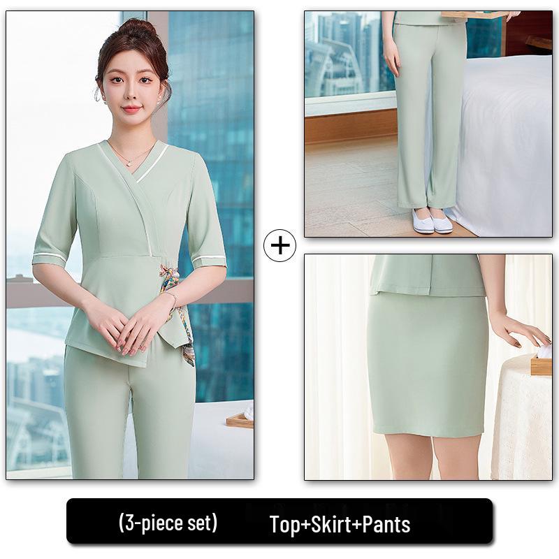 2025 Women's Slimming Beautician & Spa Short Sleeve Uniform