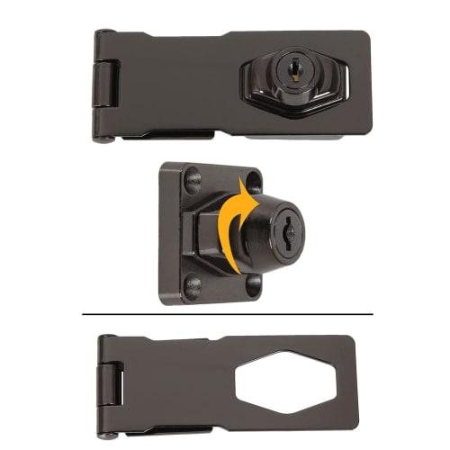 YFFSFDC Drawer Lock, Door Lock, Hardware, Anti-theft Lock, Padlock, Lock Bolt, Gate, Aftermarket Latch Lock, Screw-Mounted, for Doors, Cabinets, Cupbo