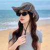 Adjustable Fishing Cap Anti-UV Beach Hat New Western Cowboy Hat  Summer