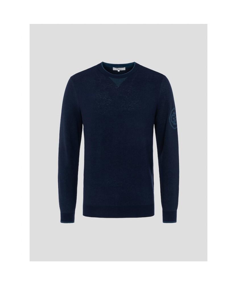 BEANPOLE GOLF Men'S Round Pullover Navy