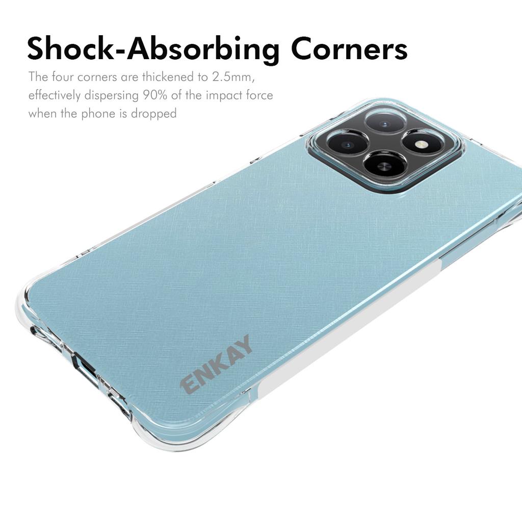 For Honor X5b Plus/Honor X5b Clear Phone Case ENKAY HAT PRINCE Shockproof Anti-Slip TPU Cover