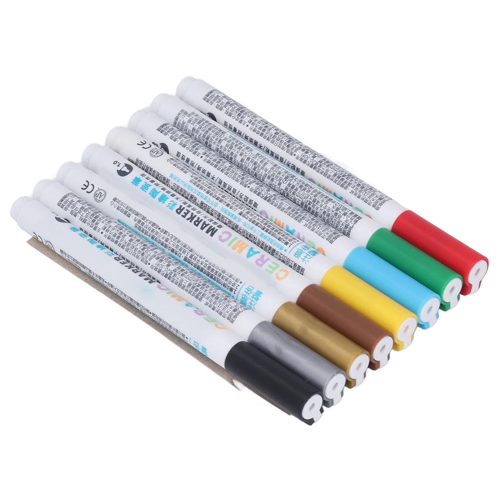 Malen Keramikmarker Gerade Hydraulische Frontpresse Spitze DIY Herstellung 8 Farben Ohne Brennen Keramikkunststift