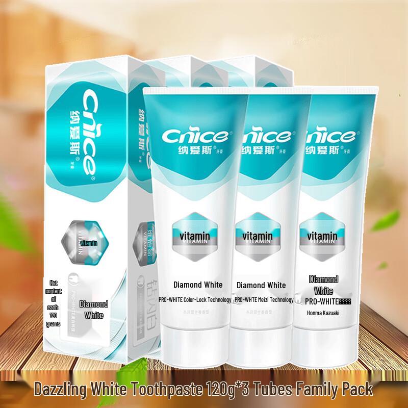 Nice Diamond White Toothpaste with Cherry Blossom & Vitamin E