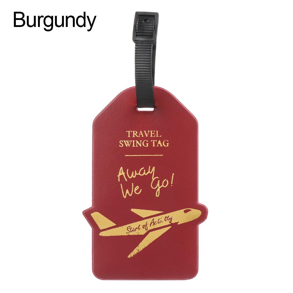 

Leather Suitcase Luggage Tag Label Handbag Pendant Baggage Claim Travel Accessories ID Address Tags Bag Accessories