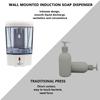Automatic Induction Soap Dispenser Washing Mobile Phone Disinfection Without Contact Electric Foam Soap Feeder Wall-mounted 700m