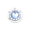 Round 12-Side Diamond Handbag Hook - Multi-Color Metal Hanger
