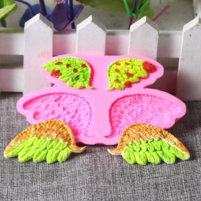 Melek Kanatları Fondan silikon kalıp 3D şekerleme kalıbı Şeker Zanaat Kalıpları DIY Kek Dekorasyon