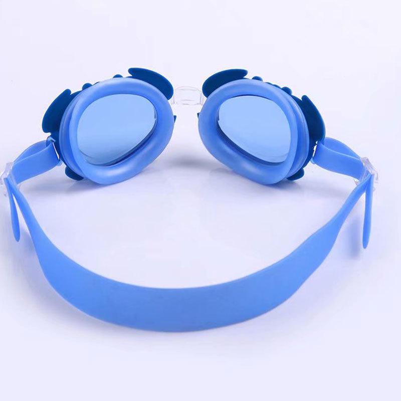 Children's Cartoon Swim Goggles with Earplugs - Crab, Bee, and Dolphin Design