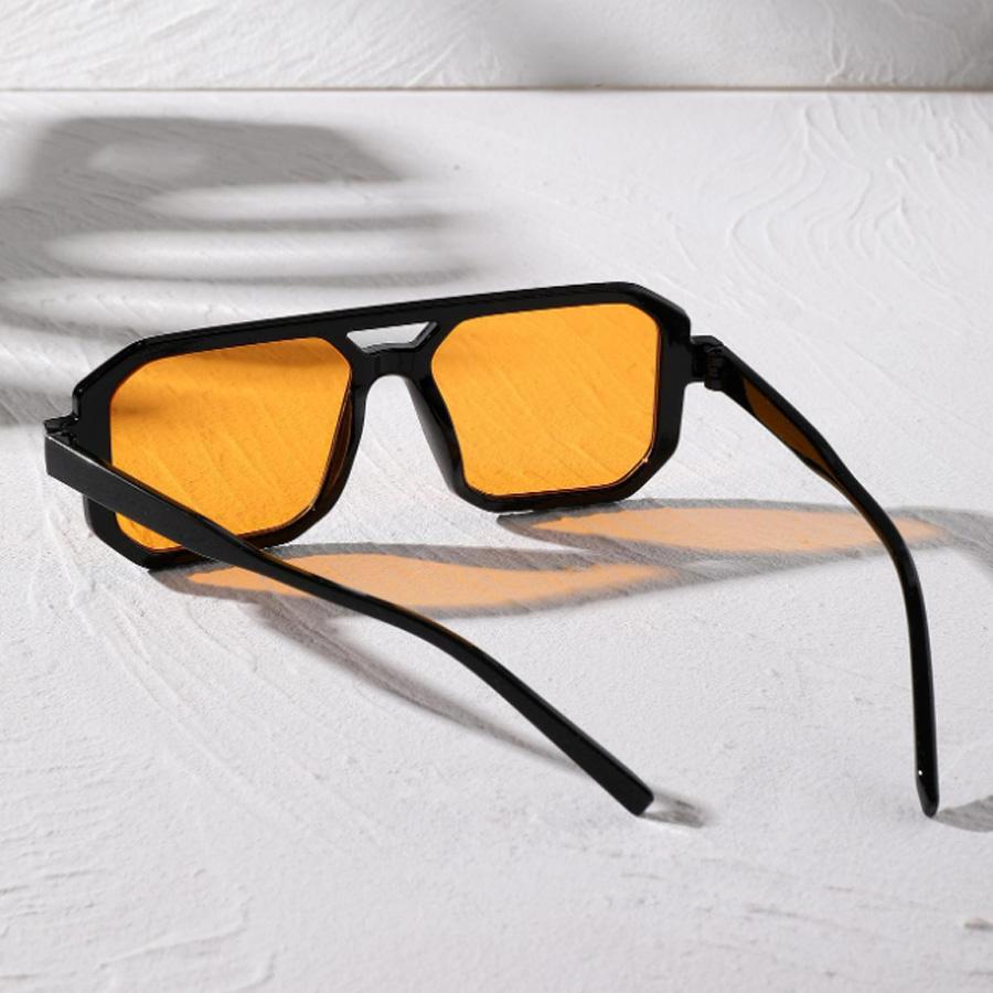 Women Fashion Square Frame Sunglasses Vintage Style Casual Outdoor Summer Beach Accessories Glasses Men