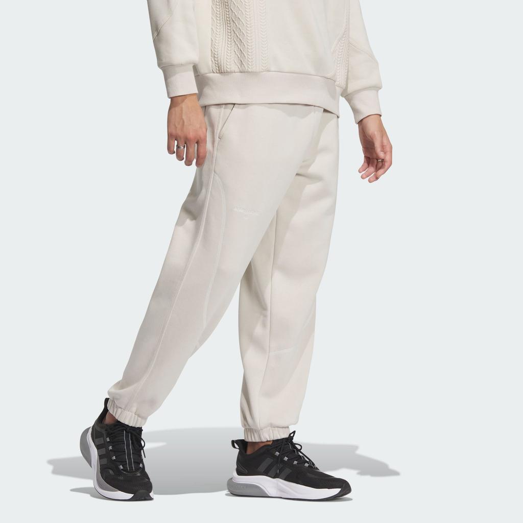 adidas Lounge Knitted Sweatpants Men's Clear Brown Moderate Cuffed Pants IP4976