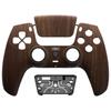 eXtremeRate LUNA PS5 Controller Replacement Front and DIY Replacement Housing Shell and Touchpad Cover with Wood Grain Design (BDM-010, BDM-020,