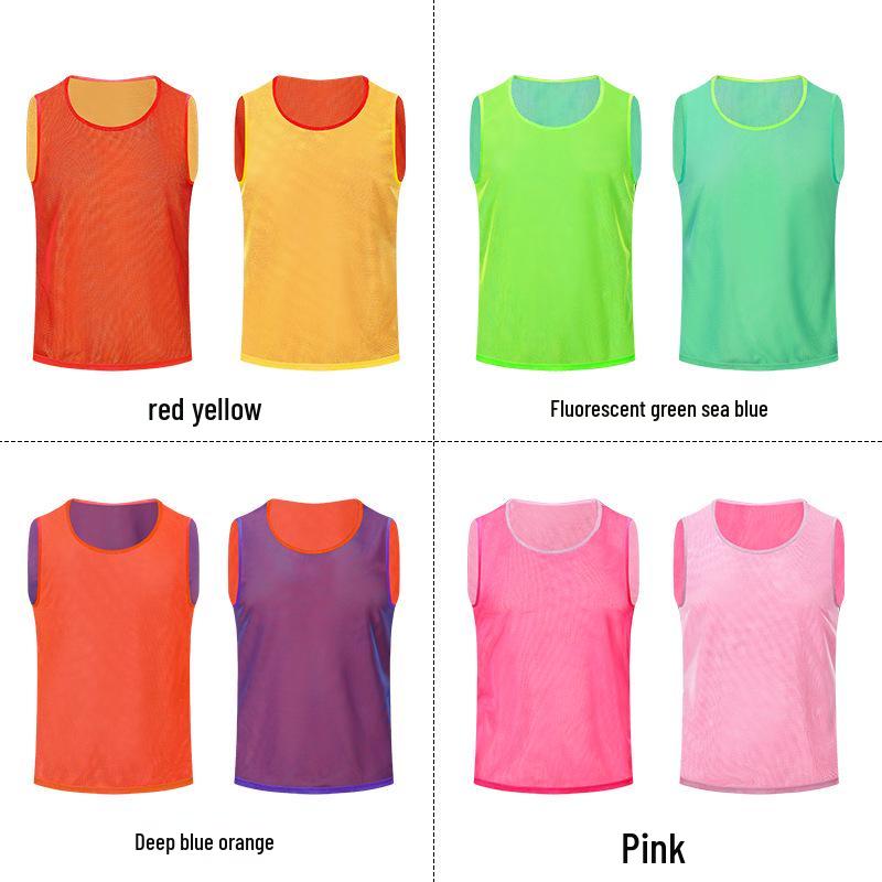 Customizable Team Football Vest: Numbered Training & School Exercise Uniform
