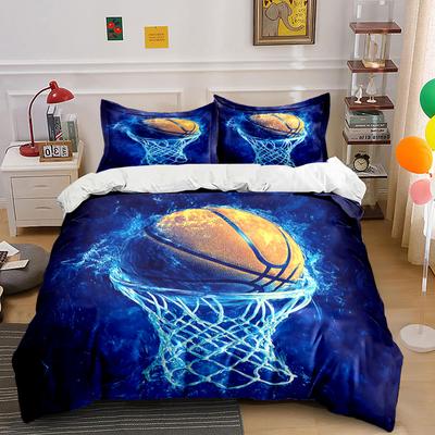 Basketball and Hoop Design. Bedding Sets Duvet Cover Sets Duvet Covers Pillowcases(1 * Duvet Cover 2 * Pillowcases, Without Duvet Insert)