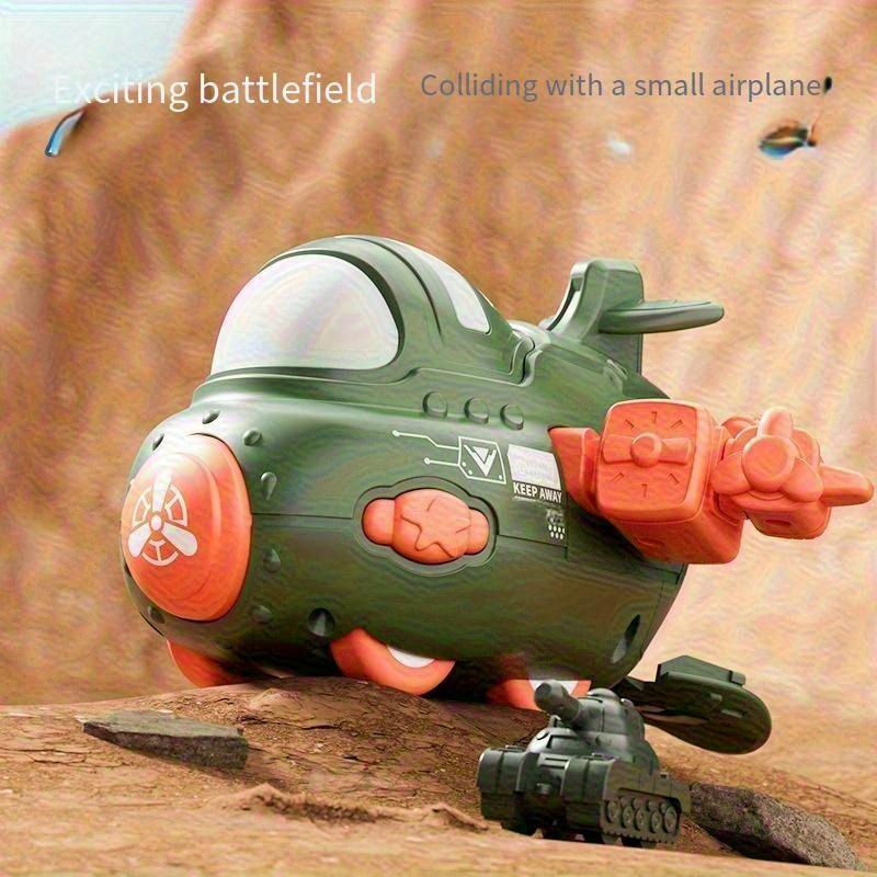 Pair of Airplane Collision Friction Launcher Toys Interactive 2-in-1 Car Toy with 4 Color Options, Durable ABS Plastic, Vibrant Playtime Accessory