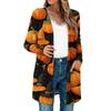 Women's Lightweight Long Sleeve Open Front Cardigans Long Sleeve Lightweight Vintage Printed Coat With Pockets