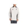 Adidas Real Madrid Training Casual Hooded Long Sleeve Vintage Jacket Unisex Jacket Cream IT5121