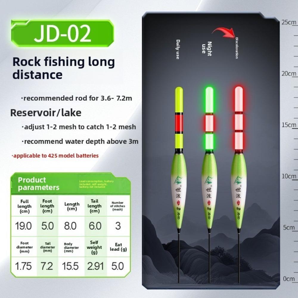 Change Colour Electronic Rock Fishing Led Light Float Change Colour Equipment  Night Fishing