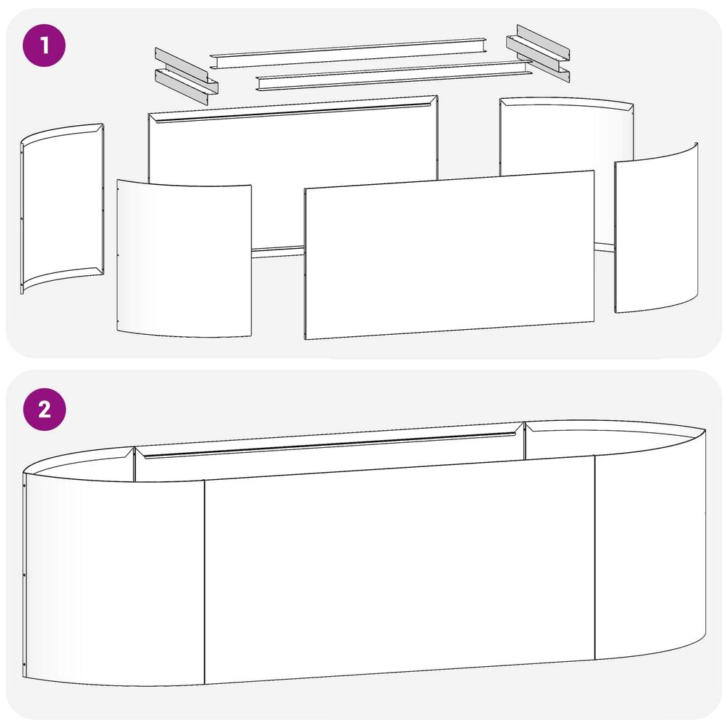Raised Garden Bed Black 140 X 40 X 40 Cm Steel
