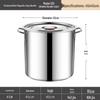 JPHZNB Food Grade Stainless Steel Stockpot with Lid