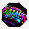 Custom Name Game Controller Theme Automatic Umbrella, Lightweight & Portable, 8 Rib, Perfect for Outdoor Travel, Birthdays, Christmas, Gifts.
