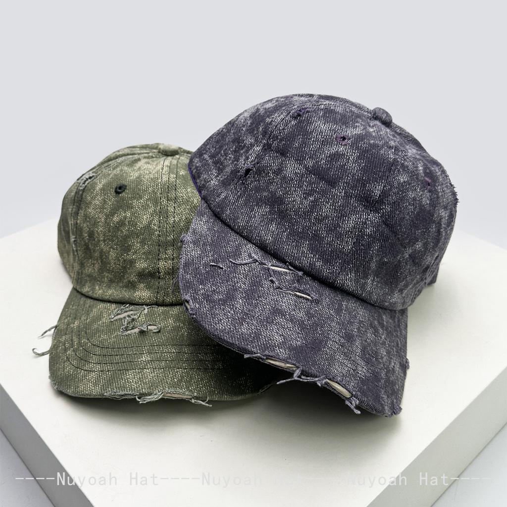 New Men Women Bandhnu Broken Style Solid Baseball Hats Sunshade Street Versatile Distress Peaked Caps Personal Fashion Outdoor