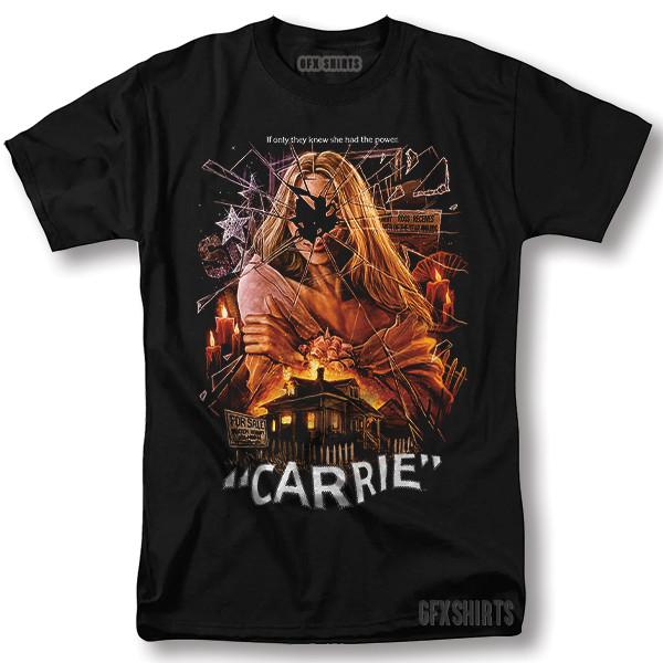 

Carrie Shirt Horror Movie Classic Retro Vintage Graphic Design T-Shirt Unisex T-Shirt XXL