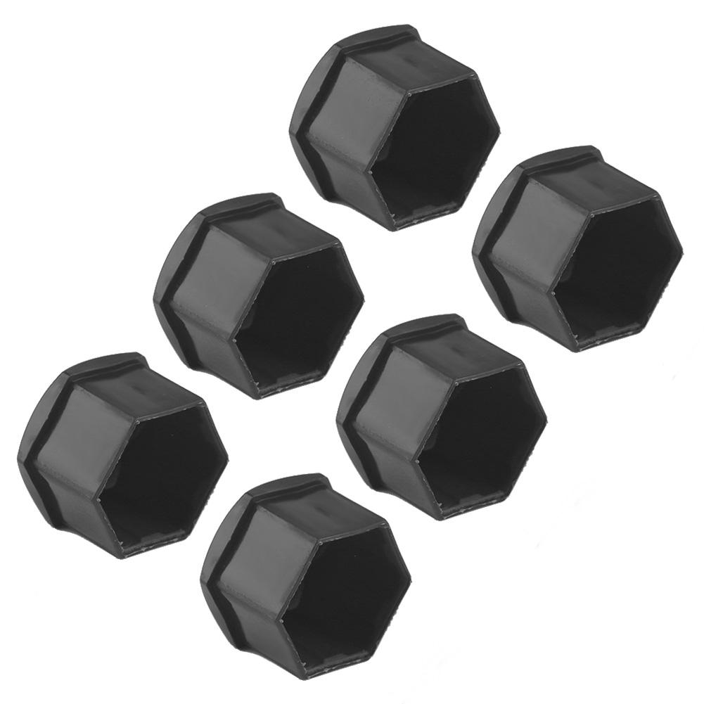 20pcs 21mm Nut Car Wheel Auto Hub Screw   Anti Theft Cover   Black