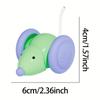 Interactive Electric Cat Toy Automatic Moving Mouse Car with Smart Obstacle Avoidance Rechargeable Self-Playing Kitten Teaser
