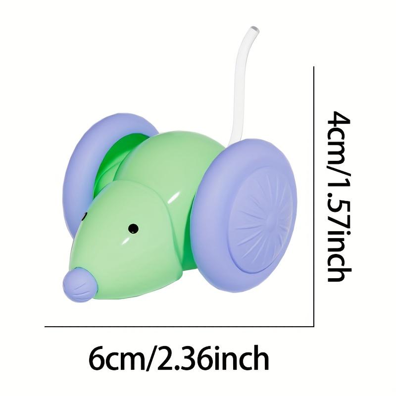 Interactive Electric Cat Toy Automatic Moving Mouse Car with Smart Obstacle Avoidance Rechargeable Self-Playing Kitten Teaser