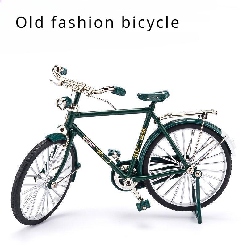 

Mini Bike Model Alloy Bicycle Metal Bike Sliding Assembled Version Simulation Collection Gifts for Children DIY Assembling Toys зелений