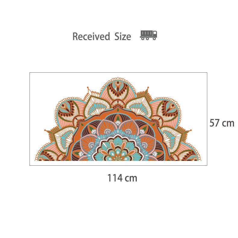 Colorful Mandala Lotus Flowers Wall Sticker Symbol Namaste Removable Vinyl Decal Decor Bedroom Meditation Yoga Studio Posters