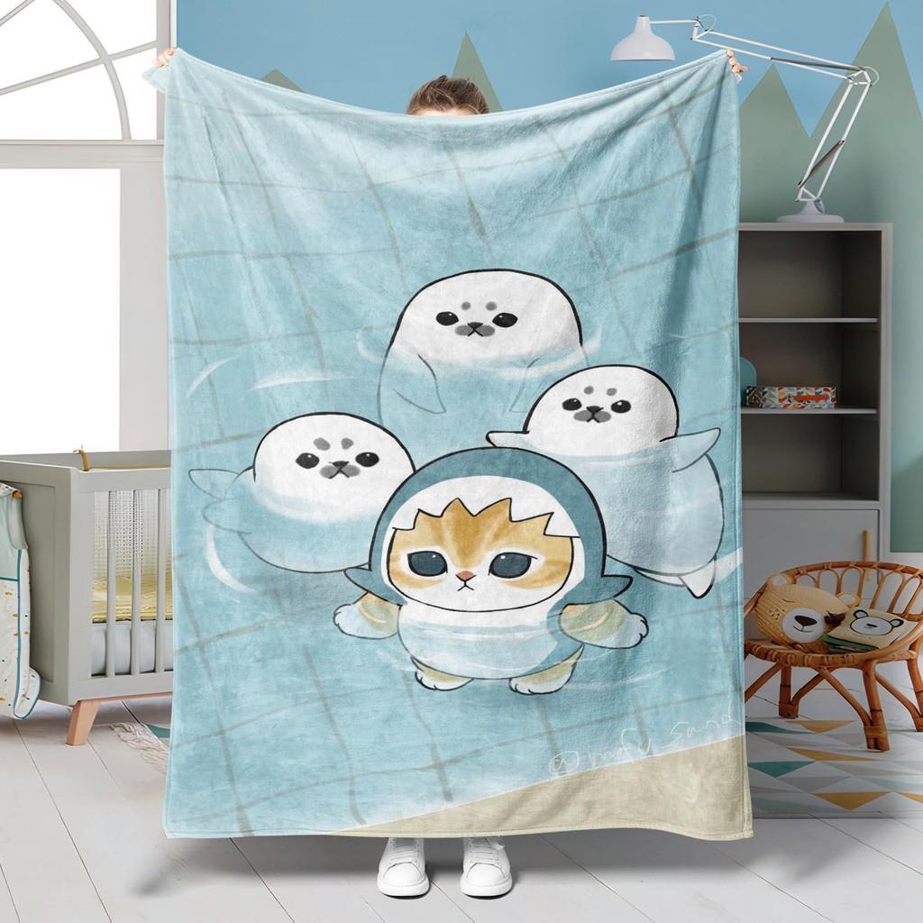 Mofusand Mofumofu Cat Limited Edition Blanket EyeCatching Design Perfect for Holiday Gifts Young Couples and Trendy Home Decor Q 100cmx150cm
