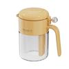 Press the Open Lid Glass Seasoning Jar, Chicken Essence Seasoning Jar, Seasoning Jar, Salt Jar, Household Kitchen Seasoning Bottle Jar Set.