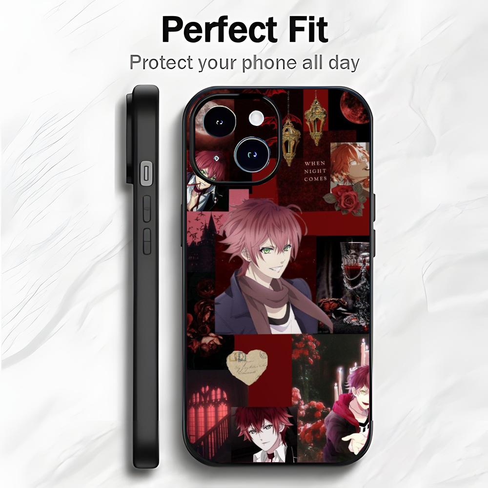 Romantic Vampire Anime D-Diabolik Lovers Phone Case Phone Case Soft Packaging Lightweight For iPhone17 16 15 14 13ProMax