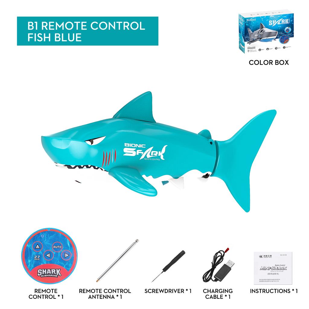 Rc Shark Spray Water Electric Whale Kids Toy Remote Control Dolphin Animal Bath Tub Pool Simulation Submarine Fish Swimming Game