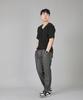 Seinteukeulu Bridgefill Elastic Waist Pants Bwd-324 Gray Black Denim Whs