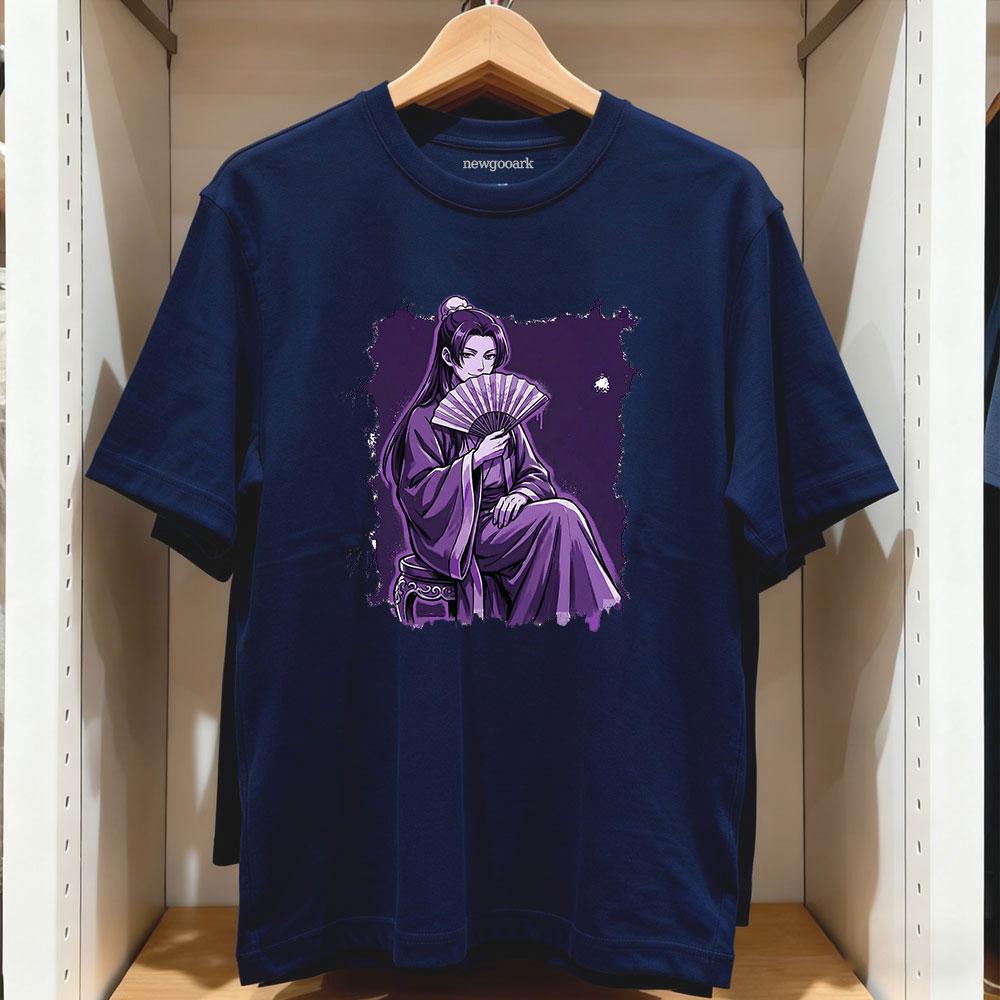 

jinshi The Apothecary Diaries tshirt Harajuku Anime Women Unisex Vintage Printed Tshirt Cotton Oneck Adult Tops Girlfriend Tee 4XL
