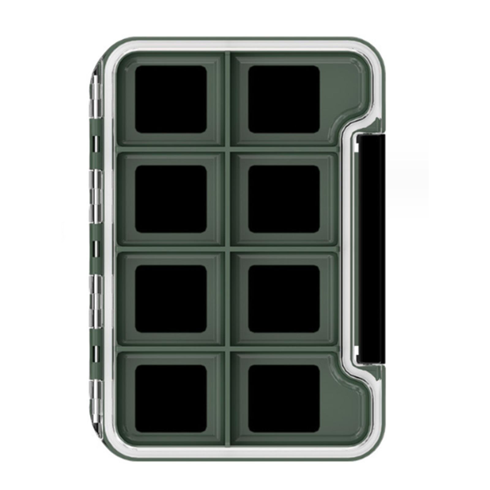 

Fishing Magnetic Fly Storage Box Multiple Sections Fly Box Fishing Hooks Magnetic Pad Compartments Clear Lid Tackle Box