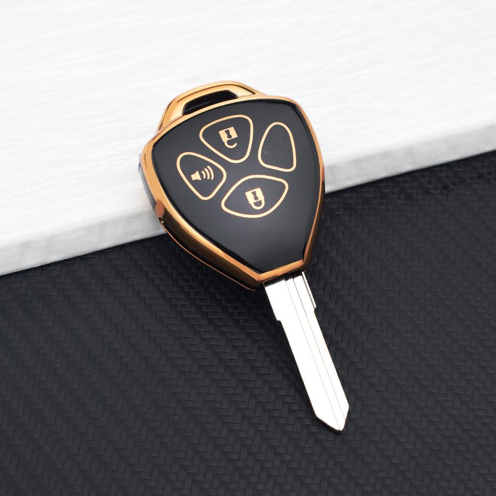 Protective Cover For Toyota Auris HiLux Corolla Fortuner Prado Verso Camry Reiz Yaris Vitz Vios Rav4 Ractis Car Key Case Holder