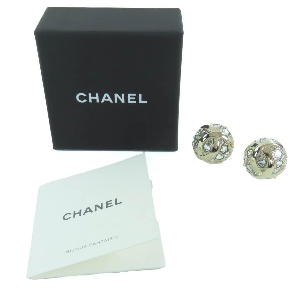 Ausgezeichneter CHANEL Ohrring Goldmetall Damen B25P ABF219 Gebraucht