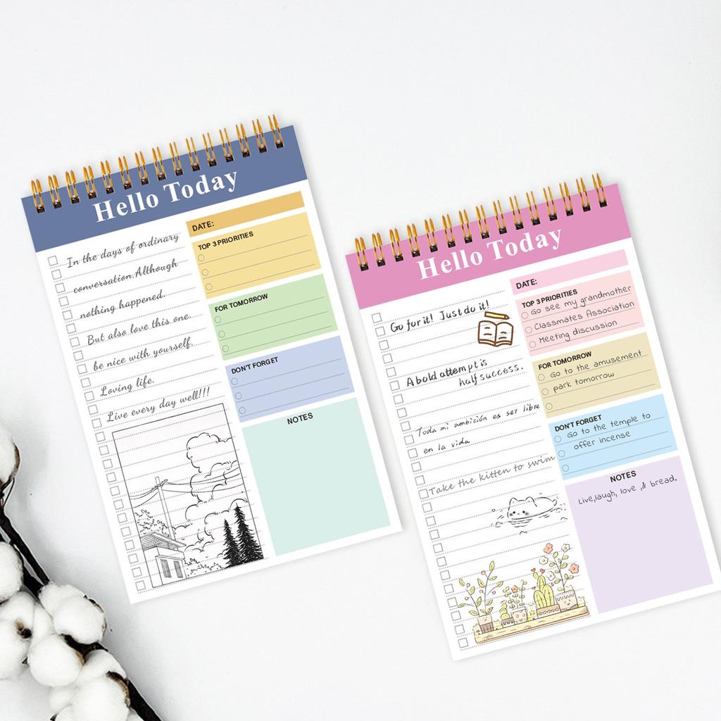 To Do List Notepad For WorkTear Off Spiral Daily Planner Checklist Notebook Organizer Planning Perfect For Enhanced Productivity