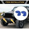 2Pcs Tow Hook Cover Protector Sleeve for Jeep Wrangler JK JL JT 07-23 Front Bumper Buffer Block
