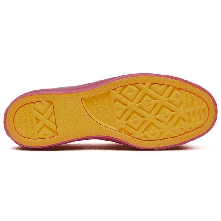 Converse Průsvitné síťované užitkové Chuck Taylor All Star retro všestranné ležérní vysoké plátěné boty dámské tenisky růžové červené žluté 567368C