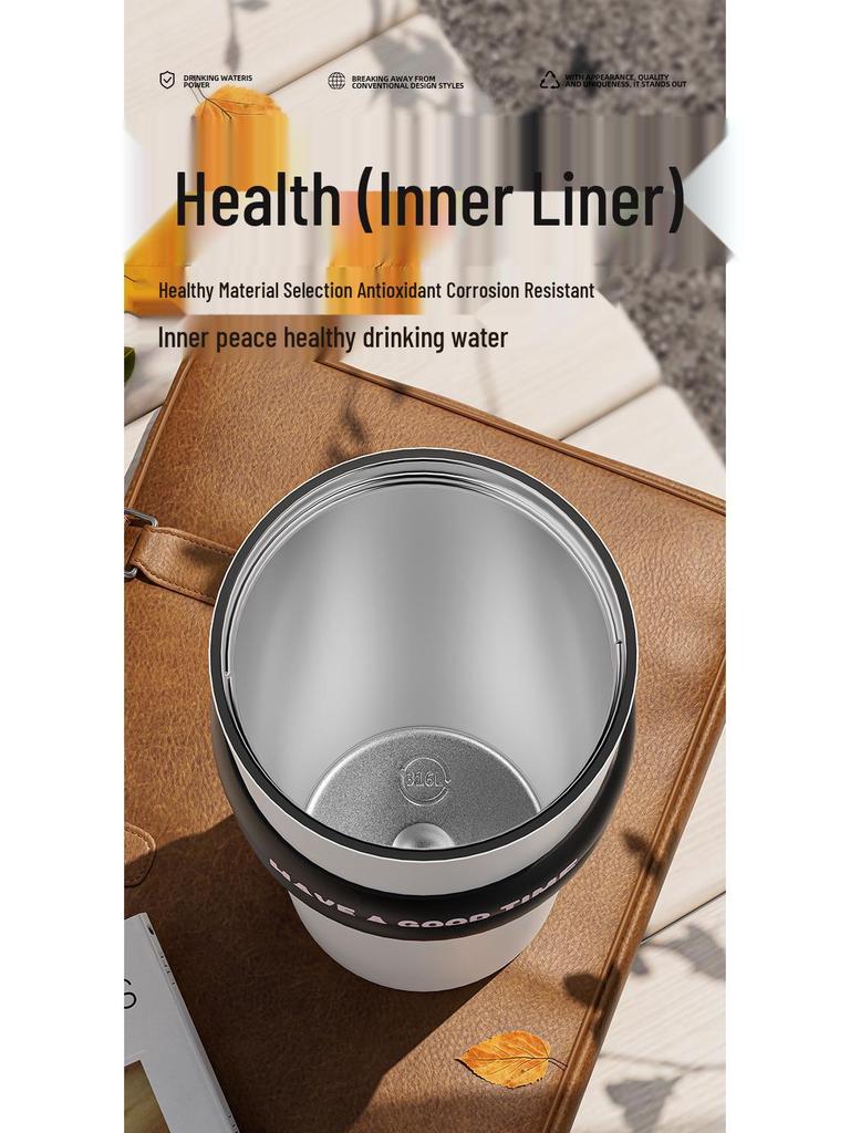 316 Stainless Steel Insulated Travel Mug - Large Capacity Straw Cup for Men & Women