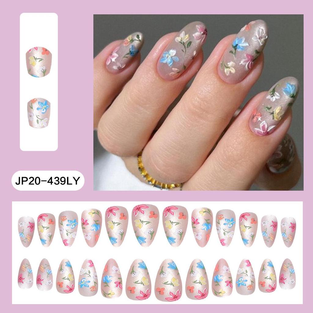 Pegatinas Desmontables para Uñas Estilo Europeo y Americano - Uñas Postizas Simples y Llevables