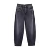 2025 Winter Women's High-Waisted Barrel Leg Jeans - European & American Style