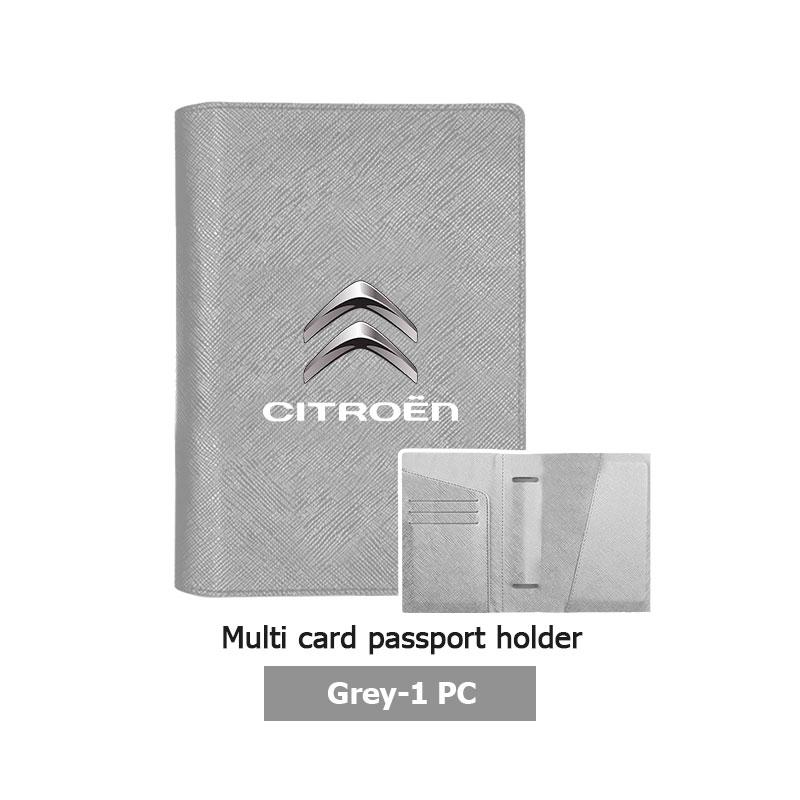Passport Holder Case Multi Functional ID Card Bank Card Travel For Citroen C5 C1 C2 C6 C4L DS3 DS4 DS5 C-Elysee Grand Berlingo