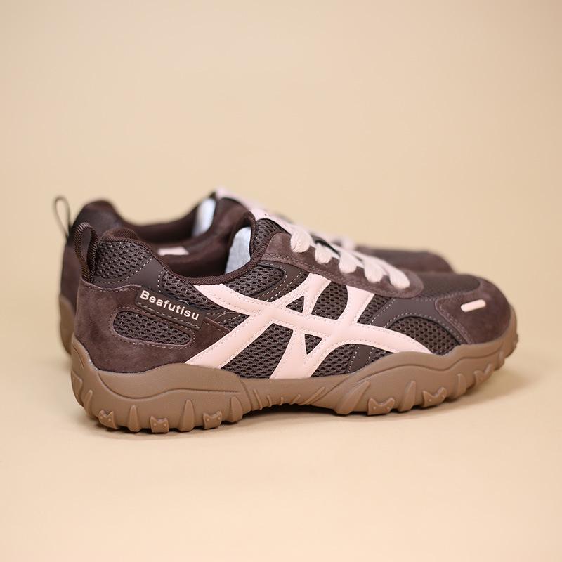 Autumn Women's Mesh German Colorblock Training Shoes 2025 - Fashionable, Soft Sole, Comfortable Casual Sports Skate Shoes