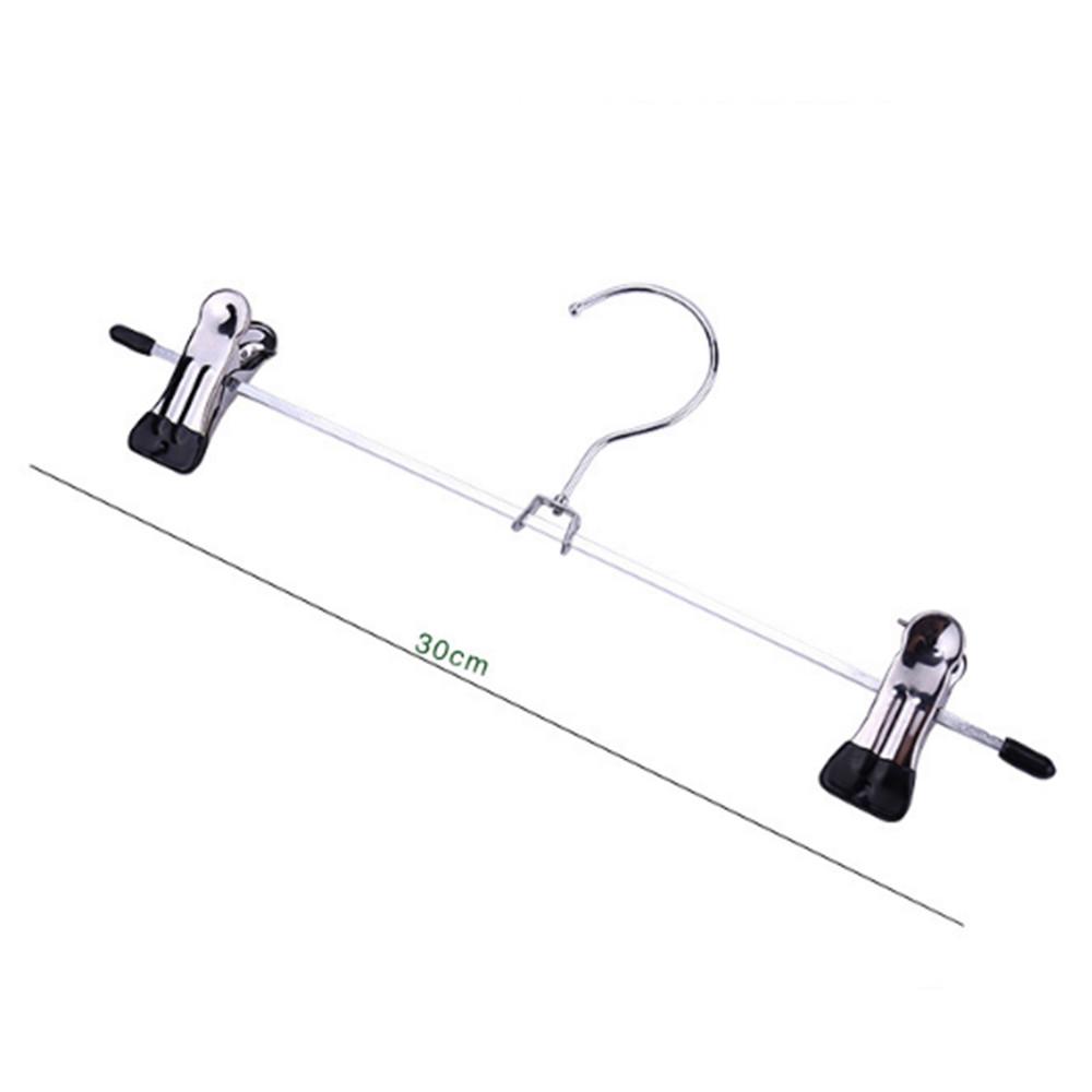 10PCS Metal Windproof Hanger For Clothes Pants Coat Non-Slip Drying Hangers With Adjustable Clips Closets Wardrobe Storage Racks