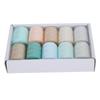 10 Rolls Sewing Thread Set Household Color Pagoda Threads HandMade Accessories 402(Cool Color Combination )